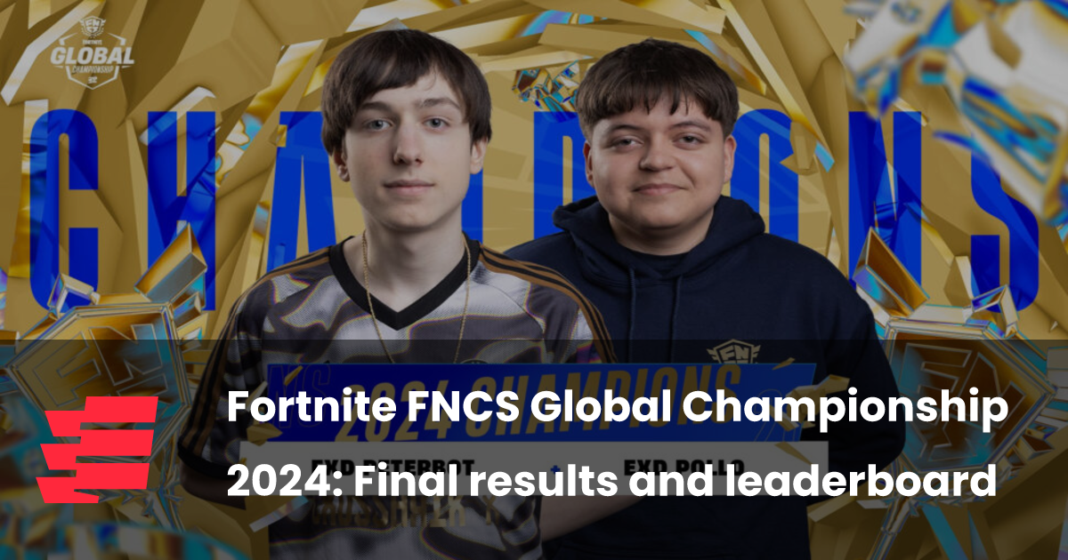 Fortnite FNCS Global Championship 2024 Final results and leaderboard